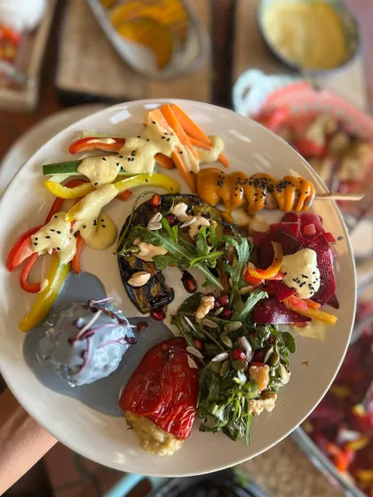 This plate represents everything I believe in: food that is vibrant, nourishing, and bursting with life. I create every meal using only whole, plant-based ingredients to fuel your body and delight your senses, proving that healthy eating is anything but boring.