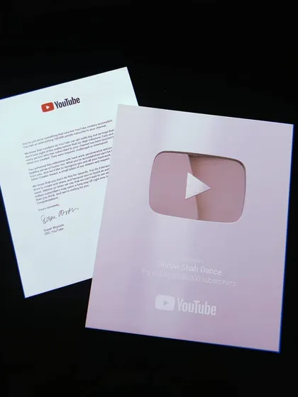 A dream come true. Receiving my Silver Play Button from YouTube for reaching 100,000 subscribers was a huge milestone in my journey as a creator.