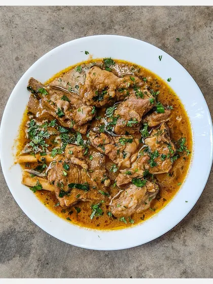 Another look at my Bannur Mutton Saaru, a signature curry from my kitchen.