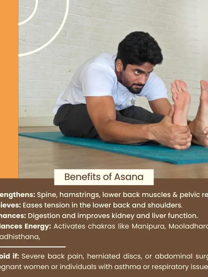 Paschimottanasana (Seated Forward Bend) is a journey inward. Learn how this pose strengthens the spine, enhances digestion, and activates key chakras for energy balance.