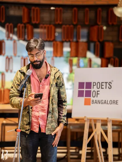 A performer shares his perspective on the "Wheel of Life". The theme drew people from all walks of life to connect and share.