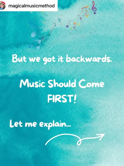 We often get it backwards, treating music as an afterthought. My training program is built on the principle that music should come first, as it lays the groundwork for language, math, and emotional intelligence.