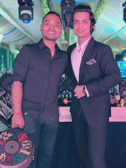Teamwork makes the dream work. Posing with the talented percussionist Tarit Pal. It's always an amazing time working with him.