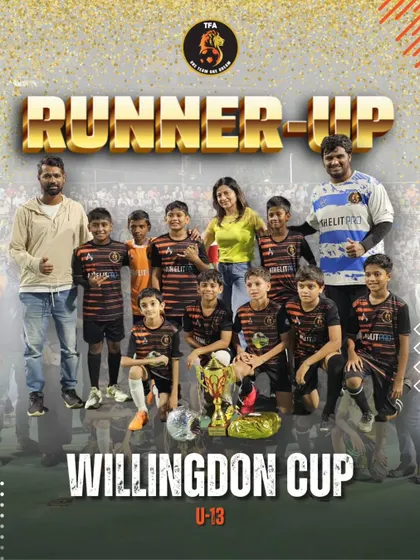 Our U13 team finished as runners-up at the Willingdon Catholic Gymkhana Rink Football Tournament after a hard-fought final.