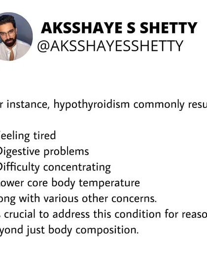 Hypothyroidism commonly results in symptoms like fatigue, digestive problems, and difficulty concentrating. It's crucial to address this condition for reasons that go far beyond just body composition.