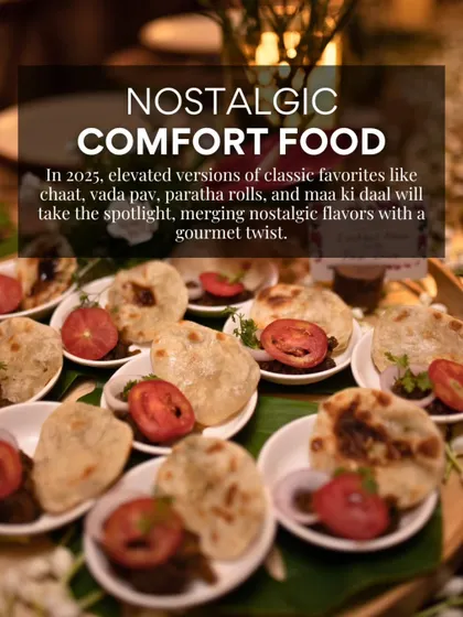 Nostalgic comfort food with a gourmet twist. This platter features an elevated version of a classic Indian favorite, showcasing our ability to merge nostalgic flavors with modern presentation.