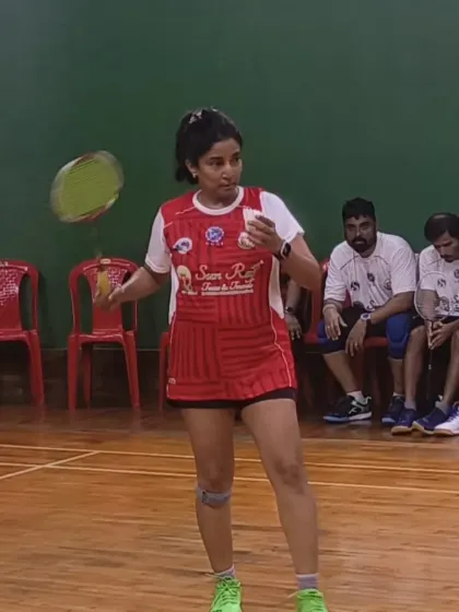 Our co-founder Dr. Arlene in action during a competitive match. She is a true inspiration for our players.