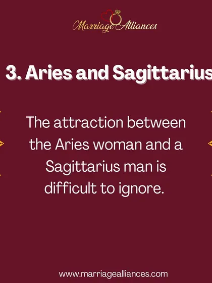 The attraction between an Aries woman and a Sagittarius man is often instant and hard to ignore. Their shared love for adventure and excitement can create a very dynamic partnership.