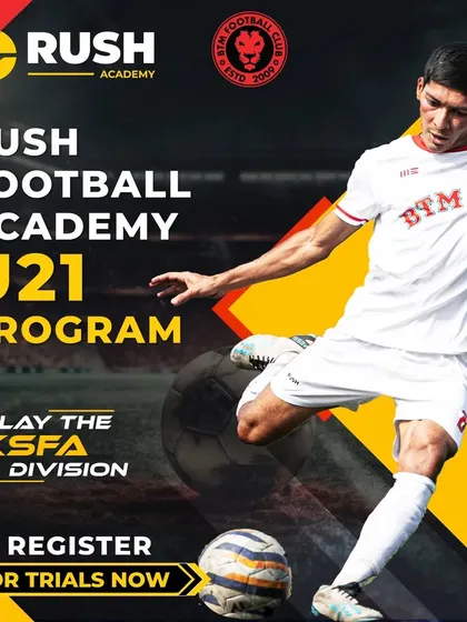 Calling all U21 players. Our program gives you the direct opportunity to play in the KSFA A-Division. Trials are your first step towards joining the BTM FC squad.