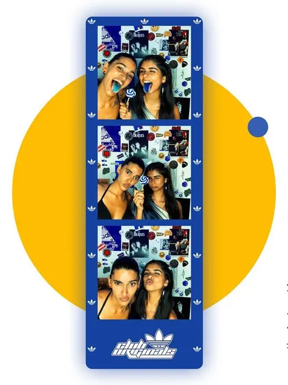 More fun from the Adidas Club Originals event. The photo booth became a hub of creativity, with guests making fun faces and creating content that perfectly captured the brand's youthful energy.