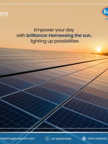 We empower your day with brilliance. By harnessing the sun, we are lighting up new possibilities for sustainable living and industrial growth, one ray at a time.