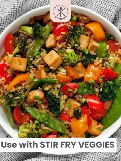 It's also a fantastic sauce to pair with stir-fried vegetables and tofu.