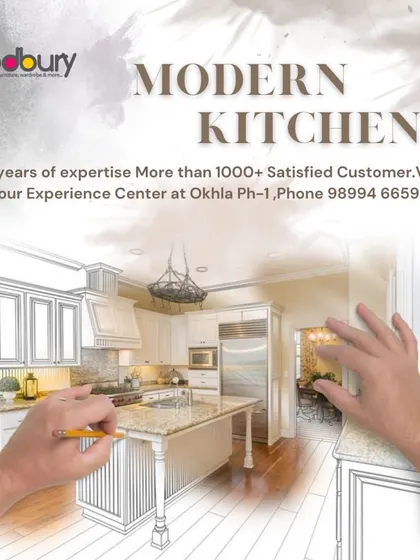 From a simple sketch to a fully realized kitchen, we handle the entire process. This graphic shows the journey of designing a classic kitchen with an island.