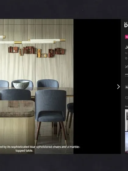 Our Jor Bagh Residence project, as featured on the popular design platform, Design Dekko. The feature highlights the home's balance of modern aesthetics and comfort, with meticulously crafted spaces.