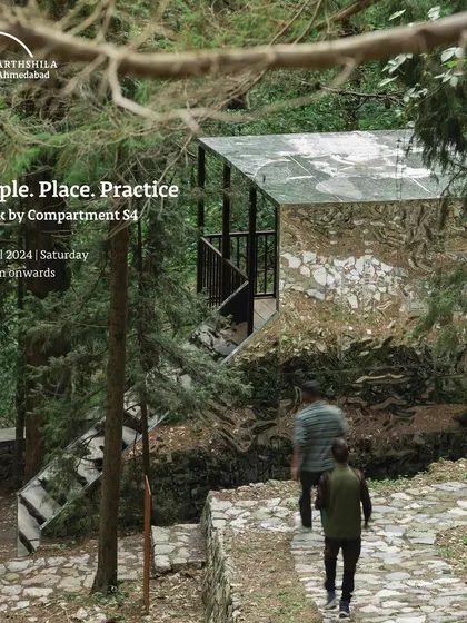 **People. Place. Practice. Talk:** An announcement for a talk we gave at Arthshila Ahmedabad. We discussed our belief that the role of an architectural practice today must extend beyond aesthetics to include social, environmental, and civic responsibilities.