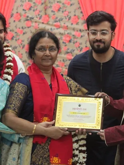 The tradition of honoring our gurus and senior artists is a cornerstone of the values we uphold at Swarveni.