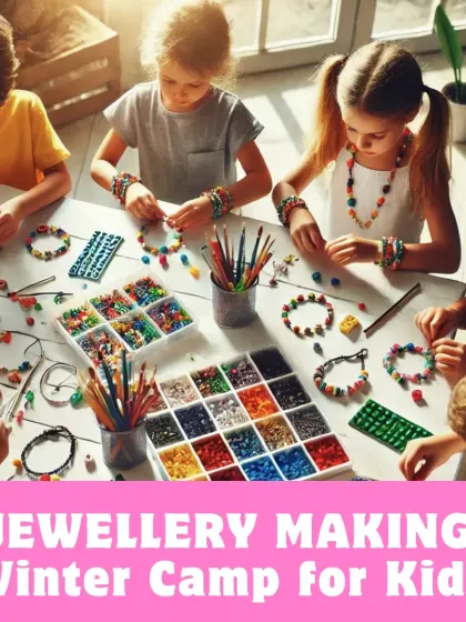 A duplicate of ID 75, capturing the creative atmosphere of our jewelry making camp.