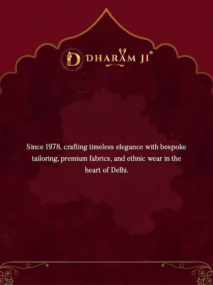 Since 1978, I have been crafting timeless elegance with bespoke tailoring in the heart of Delhi, continuing the legacy my father started.