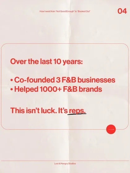 This is the core of my philosophy. After a decade and helping over a thousand brands, I know success isn't about a lucky break. It's about putting in the reps, day in and day out, to build skill and deliver results.