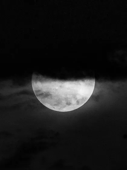 The Guru Purnima moon, playing hide and seek with the clouds. Like my teachers, the moon teaches me patience, respect, and grace. I am grateful for all the teachers in my life, seen and unseen.