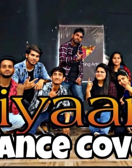 This image is from our 'Saiyaan Ji' dance cover video, featuring a group of our students. We create full-length dance covers to give students a chance to perform like stars.