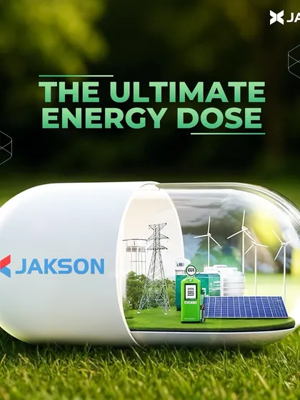 This image creatively encapsulates our comprehensive energy solutions. Inside the capsule, you see the core components of a sustainable future we help build: solar panels, wind turbines, battery storage, and reliable power distribution.
