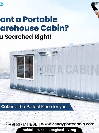 If you need a portable warehouse cabin, you have come to the right place. I build perfect cabins that serve as the perfect place for your storage needs, offering a secure and weather-proof environment.