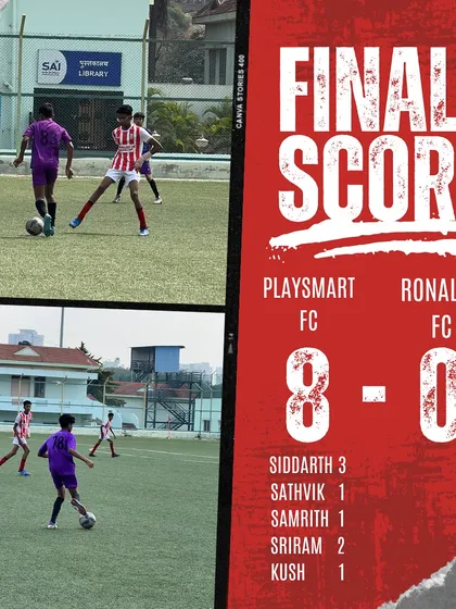 A complete team effort from our U-15s, who put on a show to defeat Ronaldo FC Bengaluru 8-0 in the KSFA YPL.