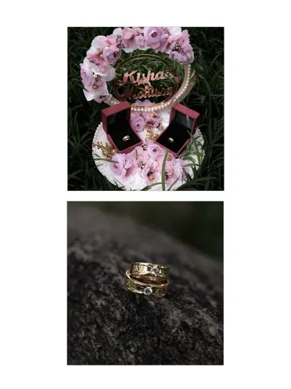 Your rings are a symbol of your commitment. I take care to photograph these important details creatively, showcasing the rings that mark the beginning of your forever.
