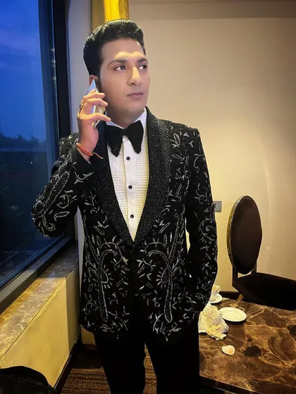 A candid moment of the groom looking sharp in his designer tuxedo. My long-lasting makeup ensures you look just as good at the end of the night as you did at the beginning.