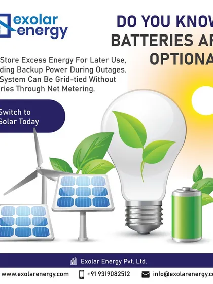Did you know batteries are optional? Your system can be grid-tied through net metering, allowing you to export excess energy without the cost of battery storage.