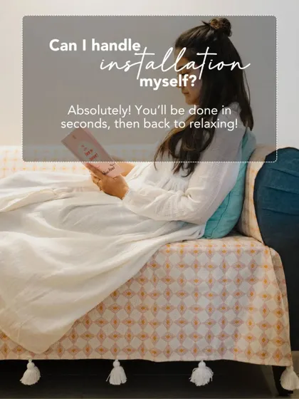 Can you install our sofa covers yourself? Absolutely. They are designed to be slipped on and adjusted in seconds, so you can get back to relaxing.