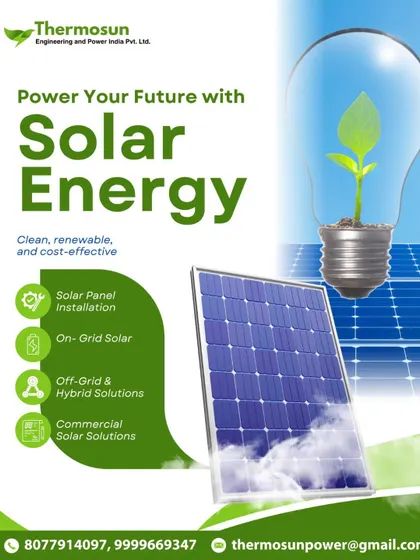 I offer clean, renewable, and cost-effective solar solutions, including on-grid, off-grid, and hybrid systems for homes and businesses.