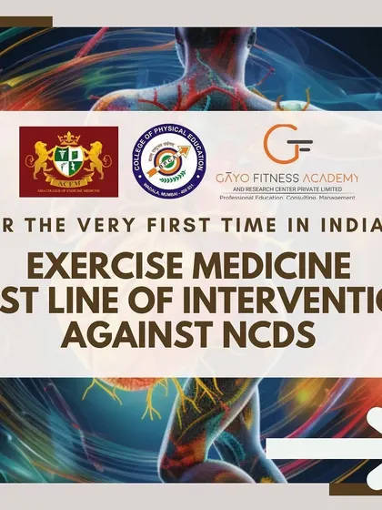 For the first time in India, we are hosting this groundbreaking course on Exercise Medicine, further establishing our gym as a center for professional fitness education.