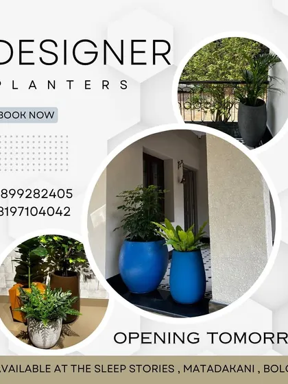 We are excited to announce our collaboration with The Sleep Stories. Our designer planters are now available at their store in Matadakani, Boloor, bringing greenery and luxury sleep together.