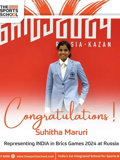 We celebrate our student-athlete Suhitha Maruri for representing India at the BRICS Games 2024.