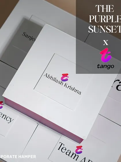 For Tango, I created these clean and modern welcome boxes, each personalized for different teams and agencies. The minimalist design puts the focus squarely on the brand.