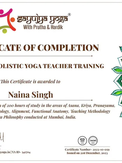 Upon completion, you receive a 200-hour certificate recognized by Yoga Alliance. This is more than a document; it is an affirmation of your dedication and the beginning of your journey as a certified yoga teacher.