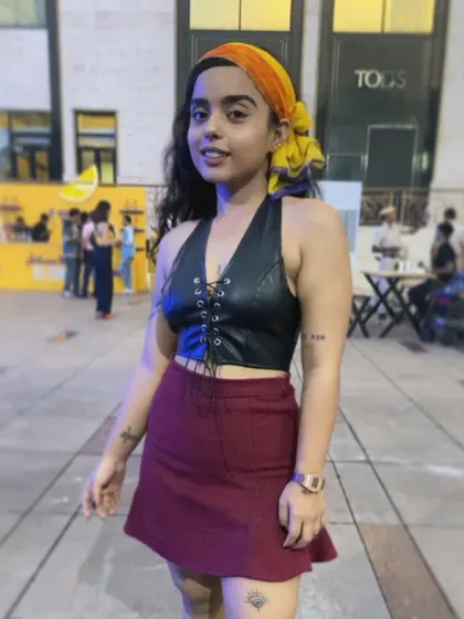 My cowgirl look for Sunset Fest. I love to dress up and play a character, and this festival set was a tribute to pop icons I grew up with like Michael Jackson and Britney Spears.