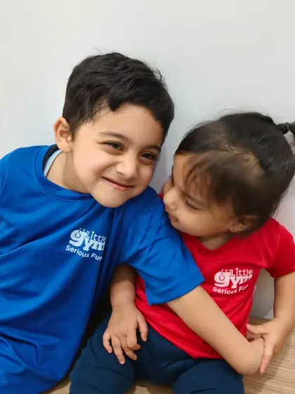Snuggle time is the best time. We love seeing sibling bonds grow stronger at the gym, creating a true family atmosphere.
