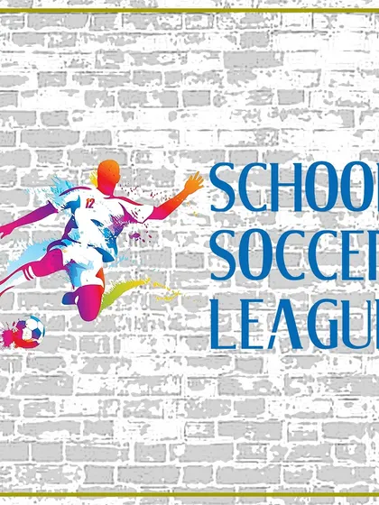 The official logo of the School Soccer League, representing a decade of fostering youth football talent in the Delhi NCR region.