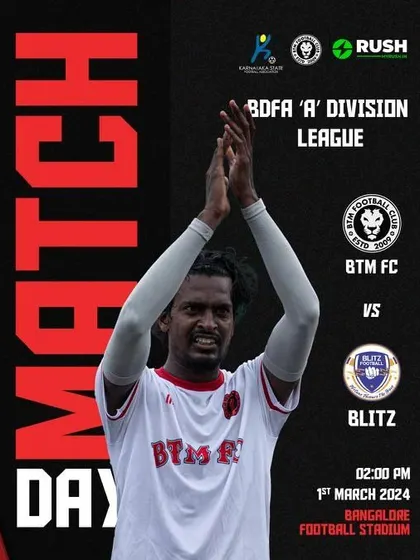 We take on Blitz FC. Our match announcements build excitement for every game.