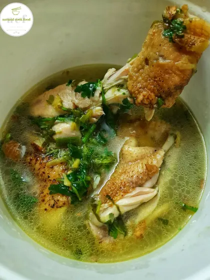 A light and healthy country chicken soup, perfect for a cold day or when you're feeling under the weather.