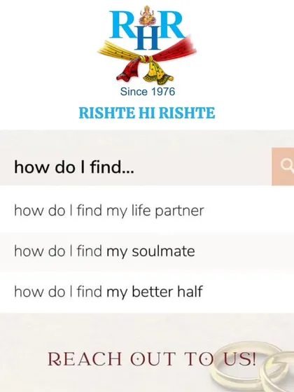 If you are searching for your life partner, soulmate, or better half, your search ends here. Reach out to us to begin a guided and personalized journey.