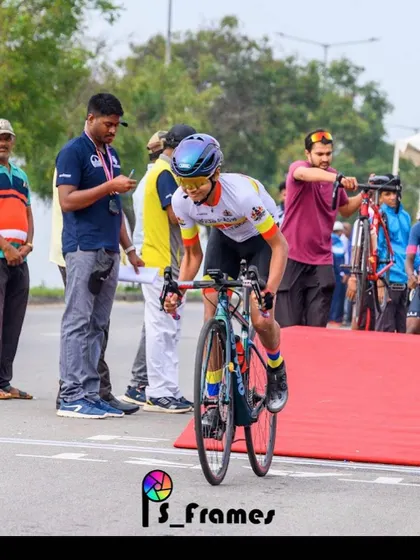 The moment of launch. Our U-14 rider starting his race at the State Championships. It's inspiring to see such young talent compete with so much passion.