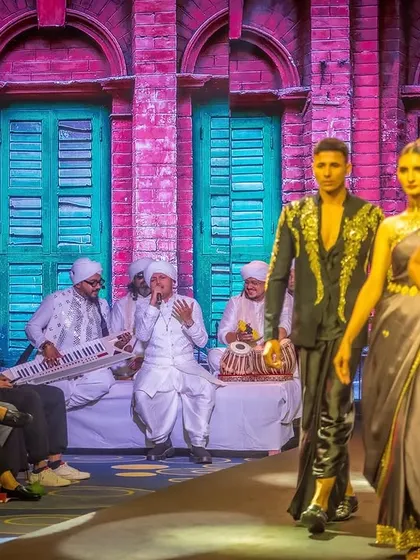 Where Sufi meets the runway. We had an incredible time creating a live musical backdrop for the Calcutta Times Fashion Week. Here you can see us performing our unplugged set as models showcase stunning designs.