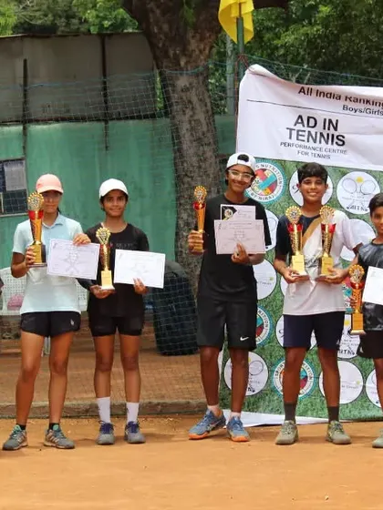 All the winners and runners-up from the All India Ranking AITA Tournament we hosted.