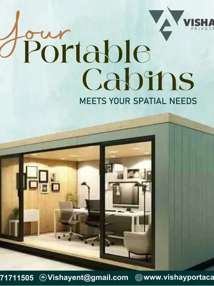 This design concept shows a modern, glass-fronted portable office. It’s perfect for startups, creative agencies, or as a backyard office, offering a quiet and stylish workspace that can be delivered and installed quickly to meet your business needs.