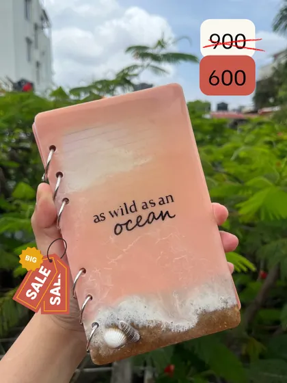 The "As Wild as an Ocean" diary is another one of my ocean-themed designs available in the moving out sale. Don't miss out.