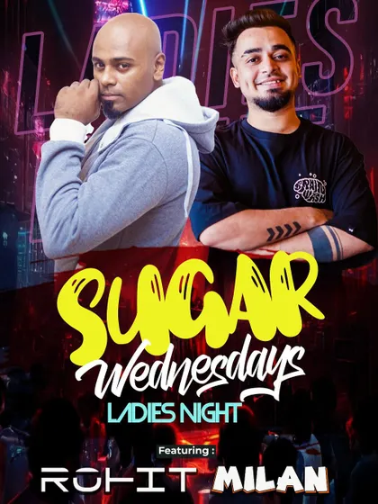 A flyer for a 'Sugar Wednesdays' event.
